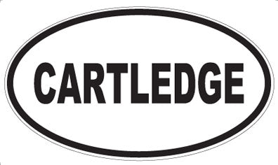CARTLEDGE - Oval Sticker