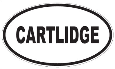 CARTLIDGE - Oval Sticker