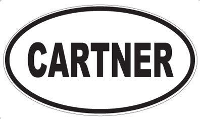 CARTNER - Oval Magnet