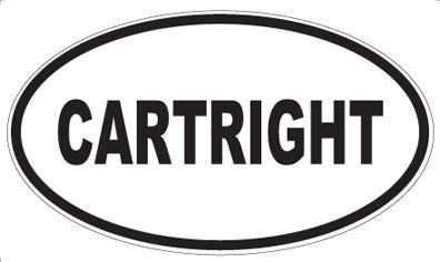CARTRIGHT - Oval Magnet