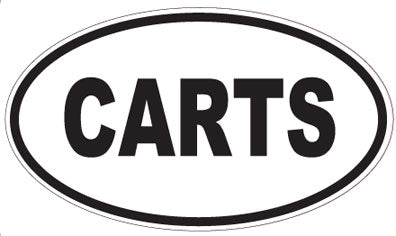 CARTS - Oval Sticker