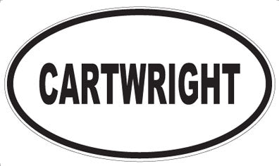 CARTWRIGHT - Oval Magnet