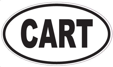 CART - Oval Sticker