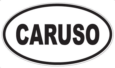 CARUSO - Oval Magnet