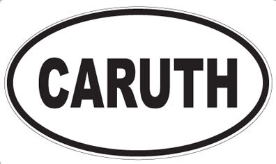 CARUTH - Oval Sticker