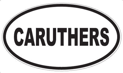 CARUTHERS - Oval Magnet