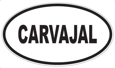 CARVAJAL - Oval Magnet