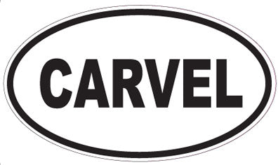 CARVEL - Oval Sticker