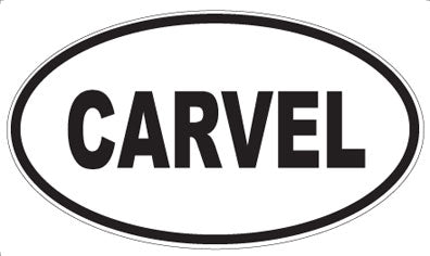 CARVEL - Oval Magnet