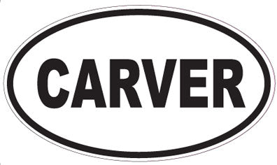 CARVER - Oval Sticker