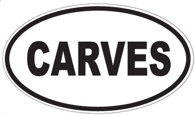 CARVES - Oval Sticker