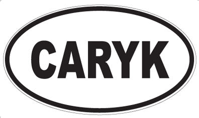 CARYK - Oval Sticker
