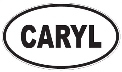 CARYL - Oval Sticker