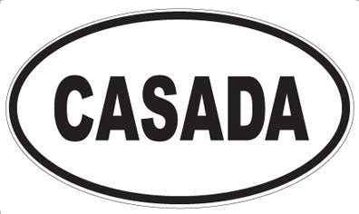 CASADA - Oval Sticker