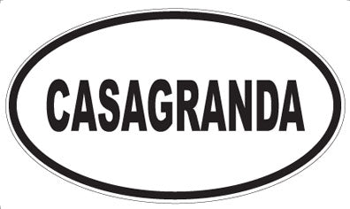 CASAGRANDA - Oval Sticker