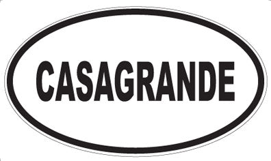 CASAGRANDE - Oval Sticker