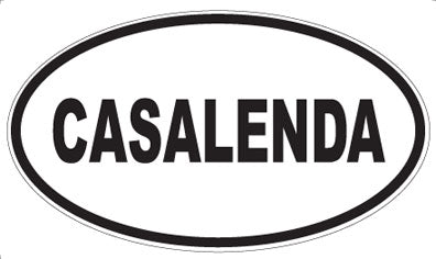 CASALENDA - Oval Sticker