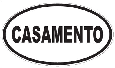 CASAMENTO - Oval Magnet