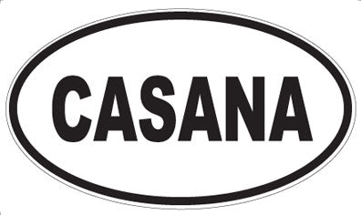 CASANA - Oval Sticker
