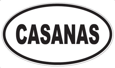CASANAS - Oval Magnet