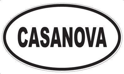 CASANOVA - Oval Magnet