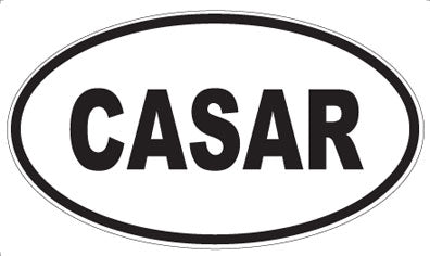 CASAR - Oval Sticker