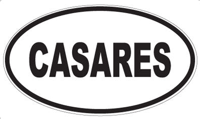 CASARES - Oval Magnet