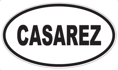 CASAREZ - Oval Magnet