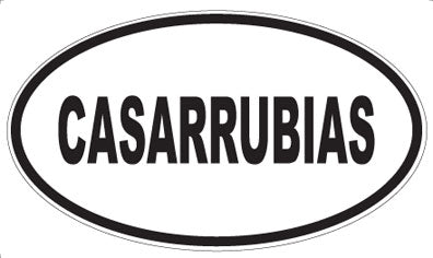 CASARRUBIAS - Oval Magnet