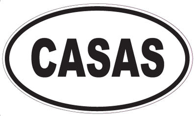 CASAS - Oval Magnet