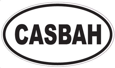 CASBAH - Oval Sticker