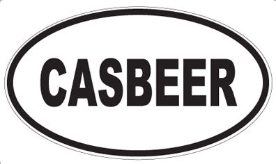 CASBEER - Oval Sticker