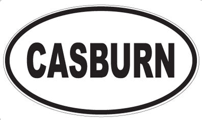 CASBURN - Oval Sticker