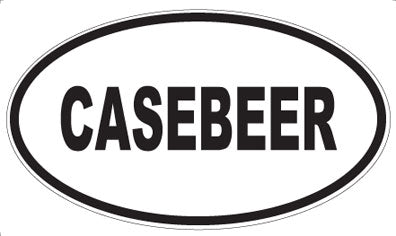 CASEBEER - Oval Magnet