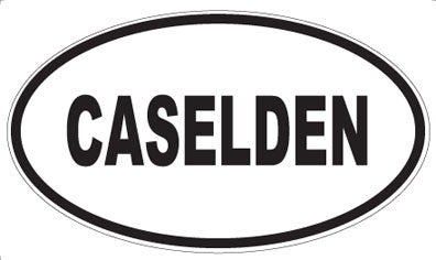 CASELDEN - Oval Sticker