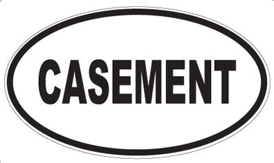CASEMENT - Oval Sticker
