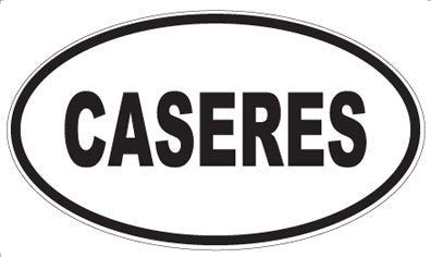 CASERES - Oval Sticker