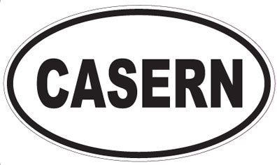 CASERN - Oval Sticker