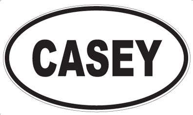 CASEY - Oval Magnet