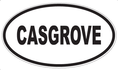 CASGROVE - Oval Magnet