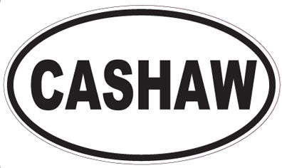 CASHAW - Oval Sticker