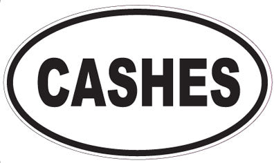CASHES - Oval Sticker