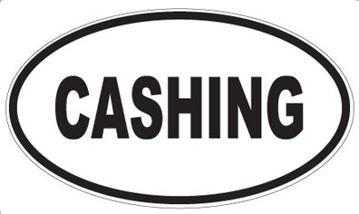 CASHING - Oval Sticker