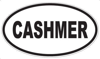 CASHMER - Oval Sticker