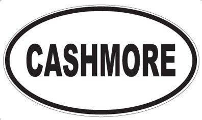 CASHMORE - Oval Sticker