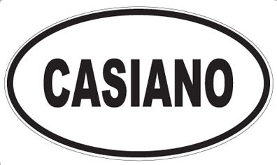 CASIANO - Oval Sticker