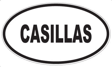 CASILLAS - Oval Magnet