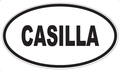 CASILLA - Oval Magnet