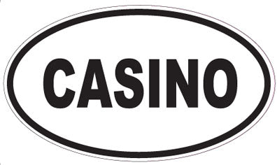 CASINO - Oval Sticker