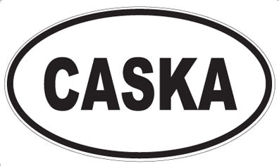 CASKA - Oval Sticker